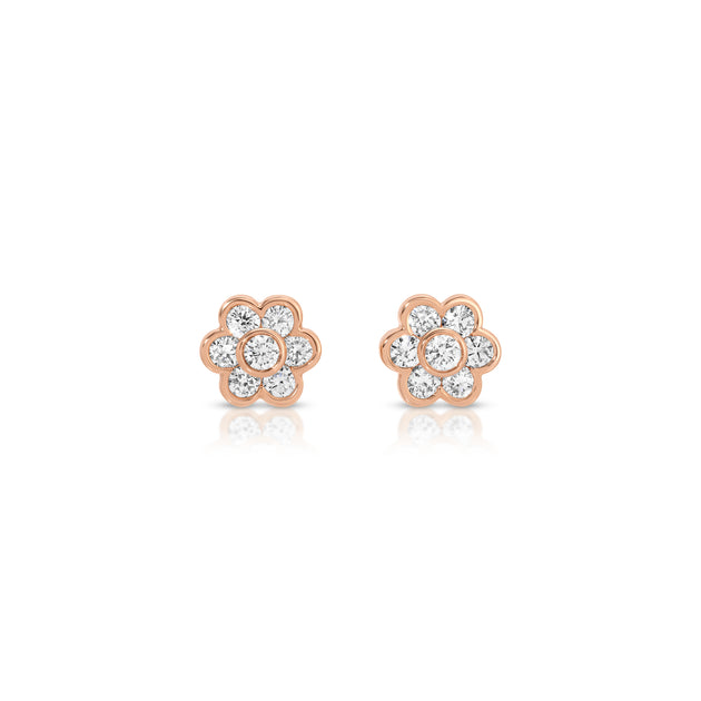 Anita Ko SMALL DIAMOND FLORA STUDS