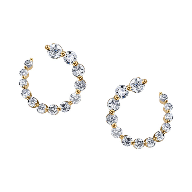 Anita Ko SMALL DIAMOND GARLAND EARRINGS