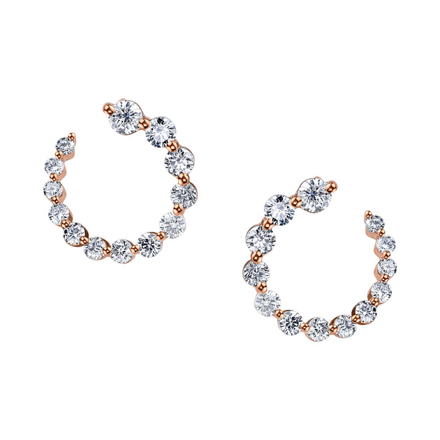 Anita Ko SMALL DIAMOND GARLAND EARRINGS