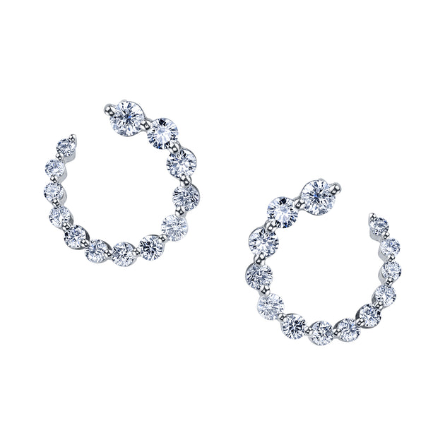 anita ko SMALL DIAMOND GARLAND EARRINGS