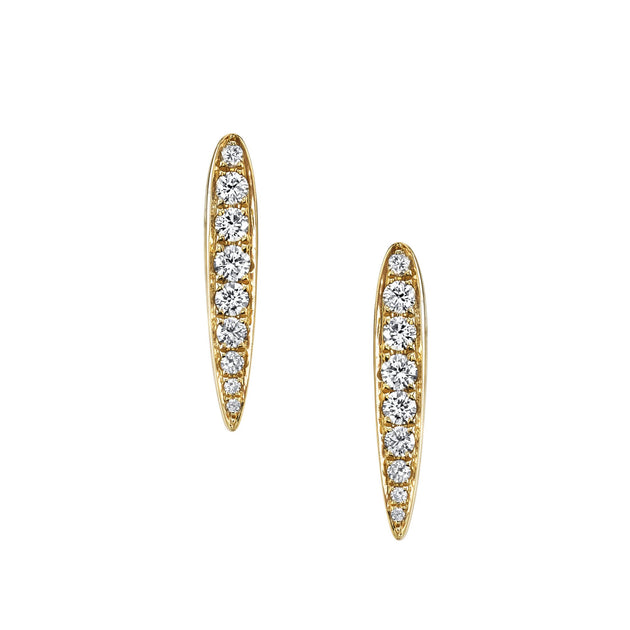 Anita Ko SMALL DIAMOND SPEAR EARRINGS