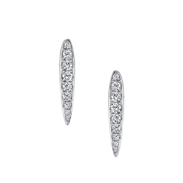 Anita Ko SMALL DIAMOND SPEAR EARRINGS