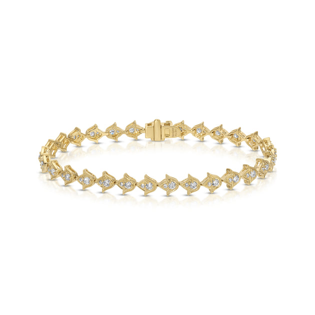anita ko SMALL DIAMOND TULIP BRACELET