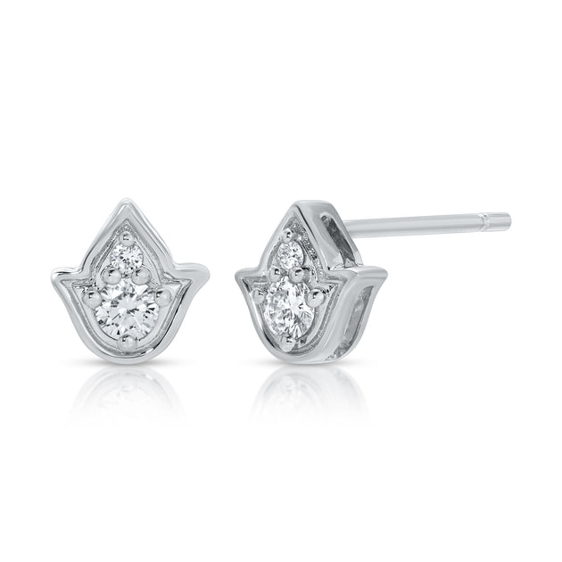 Anita Ko SMALL DIAMOND TULIP STUDS