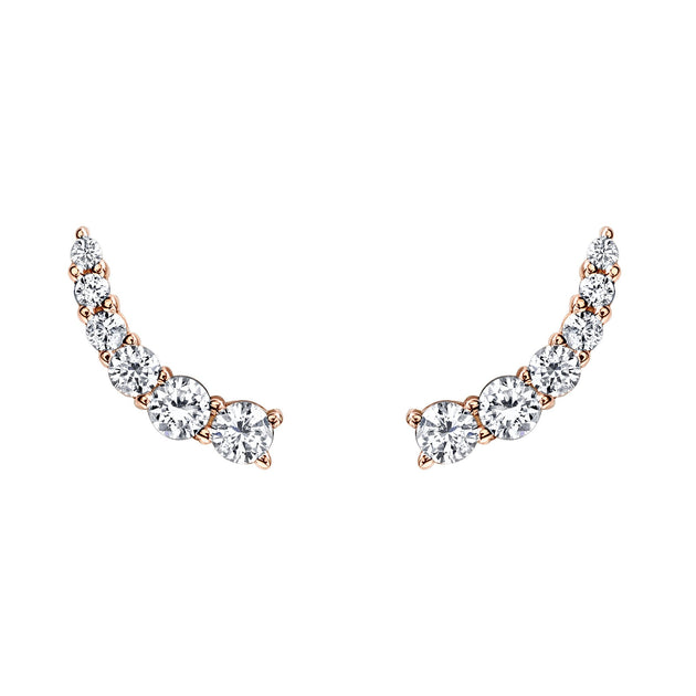 Anita Ko SMALL FLOATING DIAMOND STUD