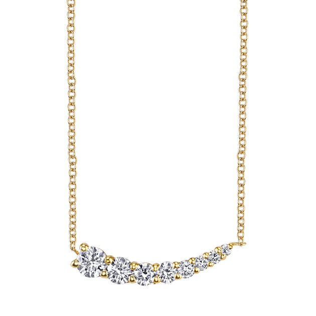 anita ko SMALL GRADUATED DIAMOND NECKLACE