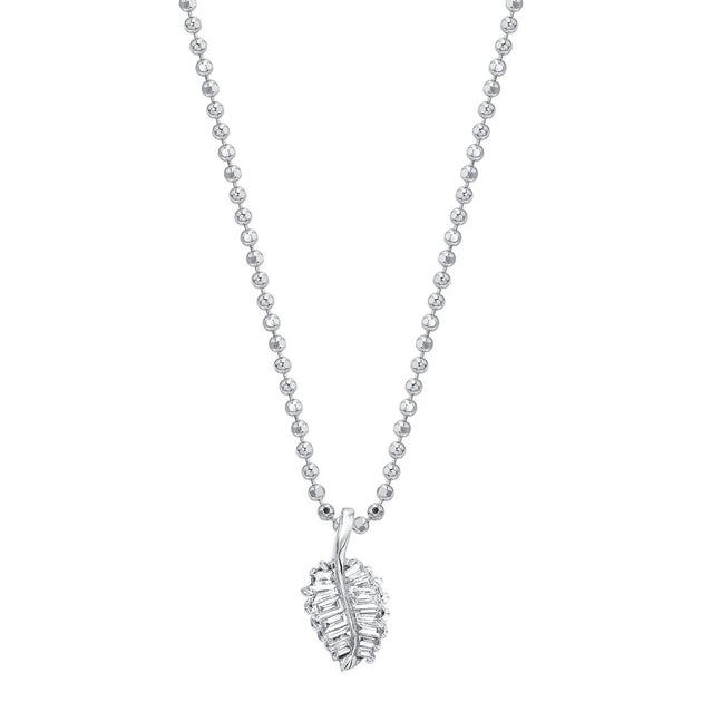 Anita Ko SMALL PALM LEAF DIAMOND NECKLACE