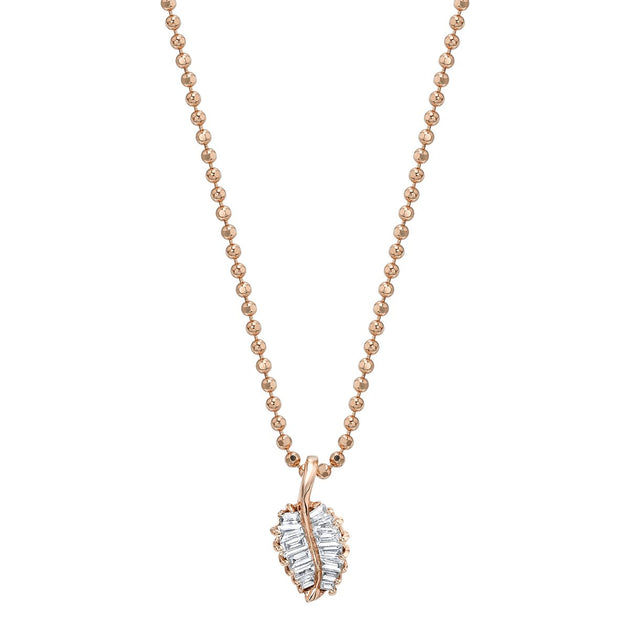 Anita Ko SMALL PALM LEAF DIAMOND NECKLACE