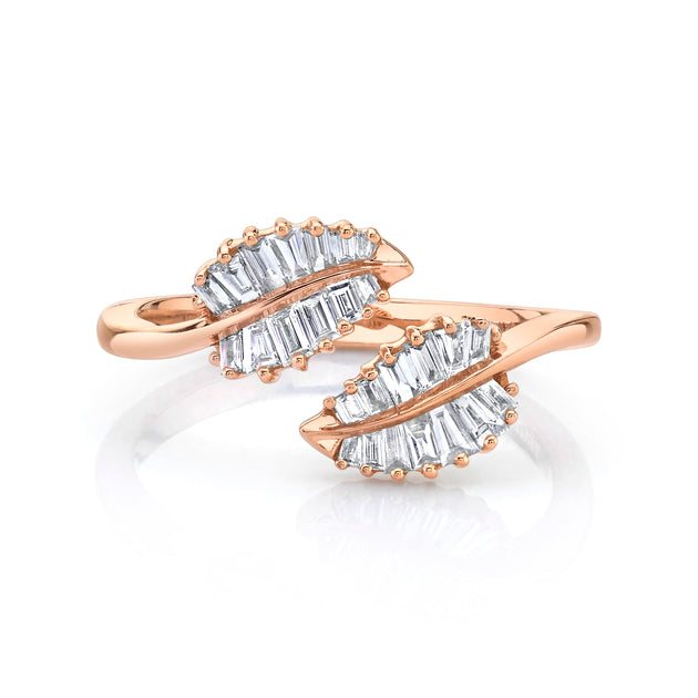Anita Ko SMALL PALM LEAF DIAMOND RING