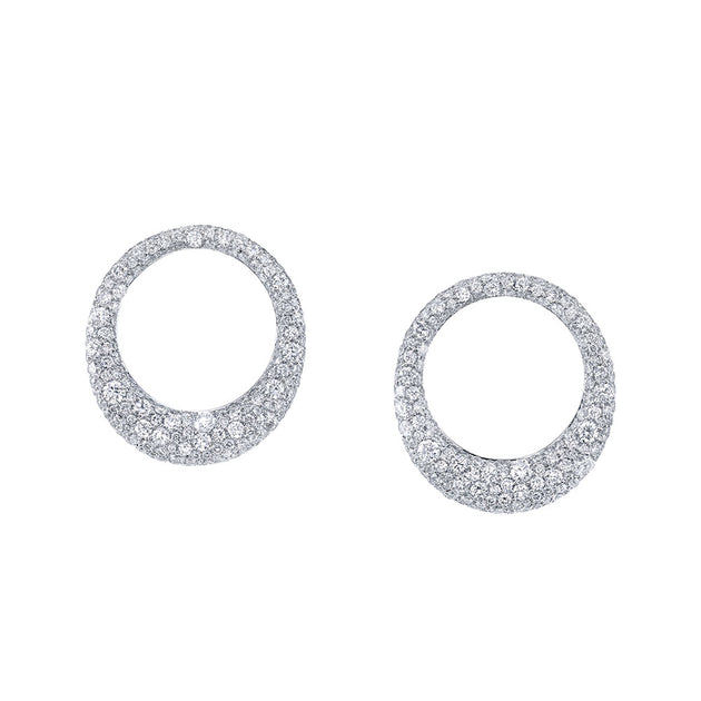 Anita Ko SMALL PAVE DIAMOND GALAXY EARRINGS