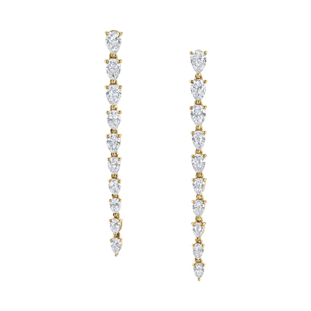 Anita Ko SMALL PEAR DIAMOND DROP EARRINGS