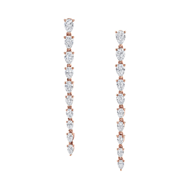 Anita Ko SMALL PEAR DIAMOND DROP EARRINGS