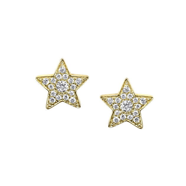 anita ko SMALL STAR DIAMOND STUDS