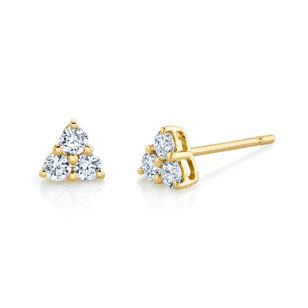 Anita Ko SMALL TRILLION DIAMOND STUDS