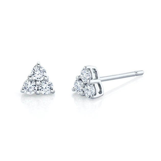 anita ko SMALL TRILLION DIAMOND STUDS