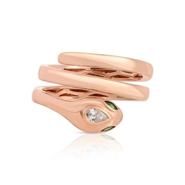 Anita Ko SNAKE COIL PINKY RING