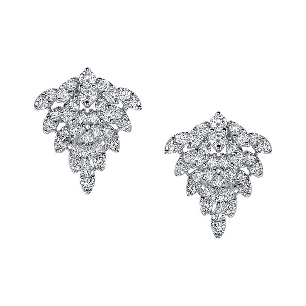 anita ko SNOWFLAKE DIAMOND EARRINGS