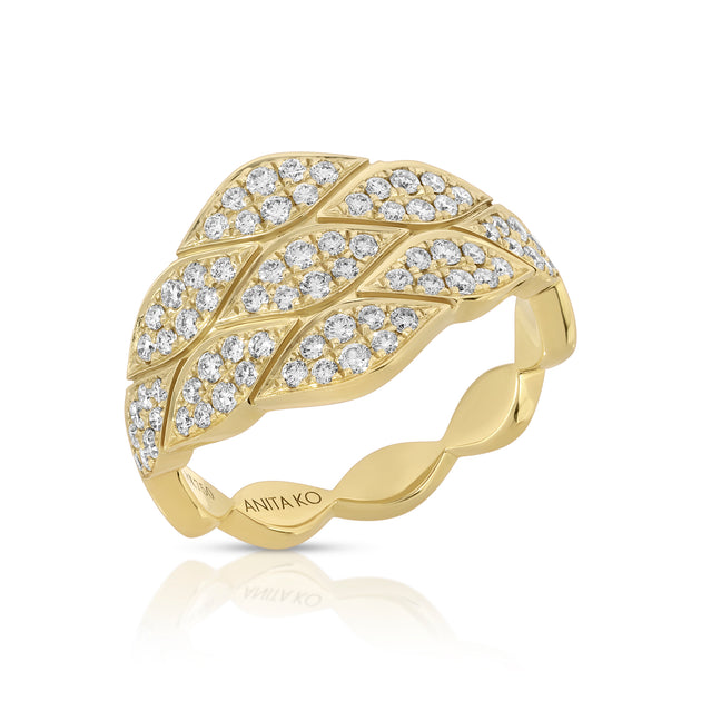 anita ko TALITHA GRADUATED PAVE DIAMOND RING
