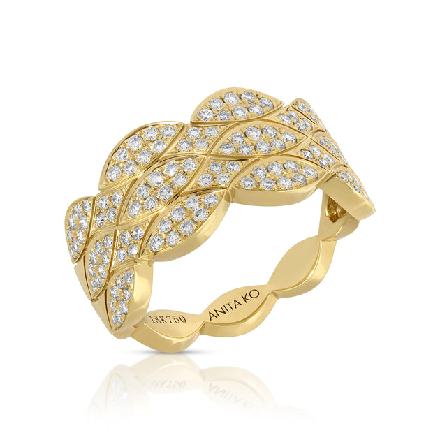 anita ko TALITHA WIDE PAVE DIAMOND RING