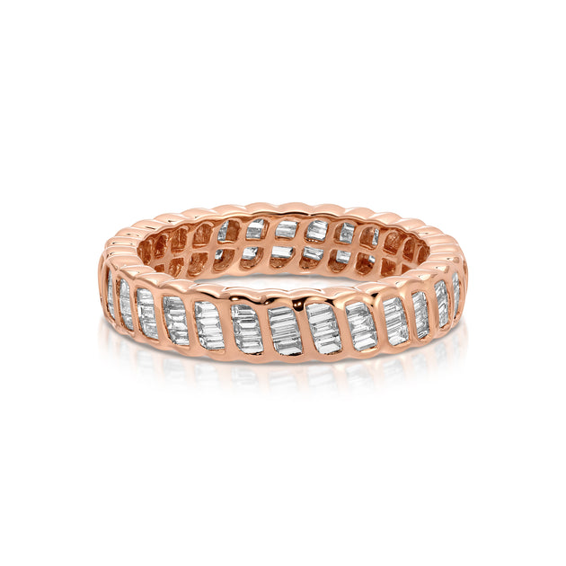 Anita Ko THIN BAGUETTE DIAMOND ZOE RING