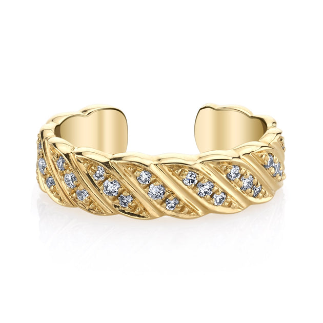 anita ko THIN DIAMOND BRAID EAR CUFF
