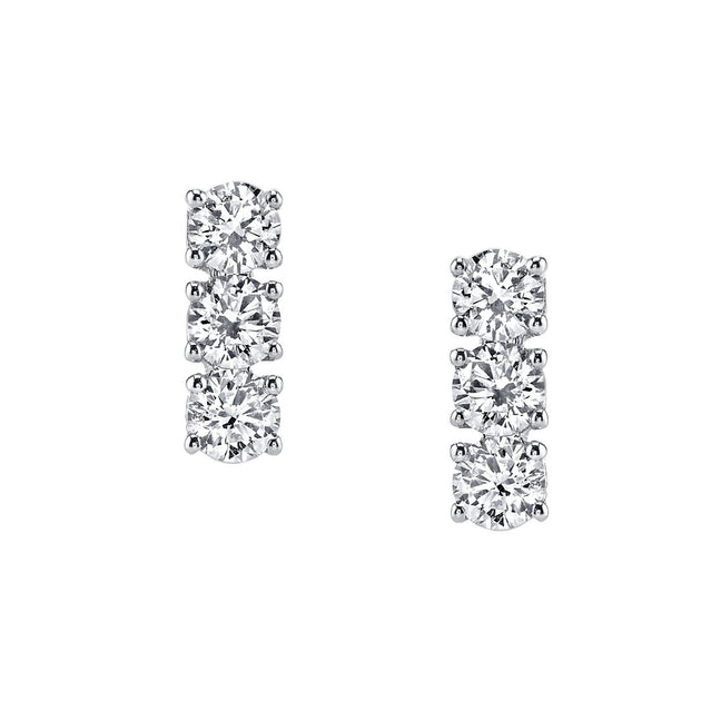 Anita Ko THREE DOT DIAMOND EARRINGS