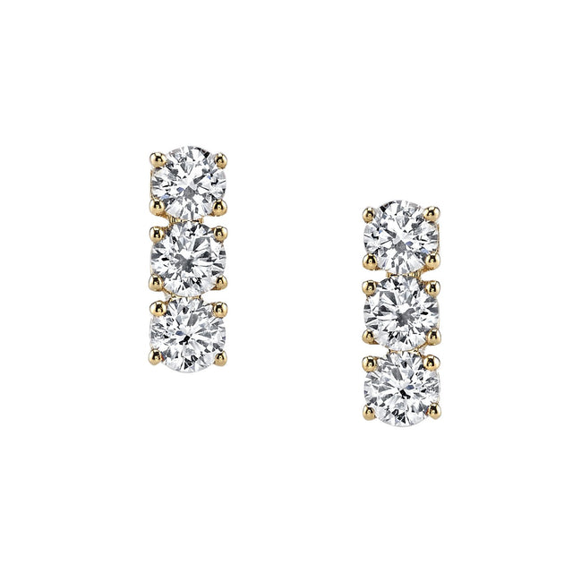 anita ko THREE DOT DIAMOND EARRINGS