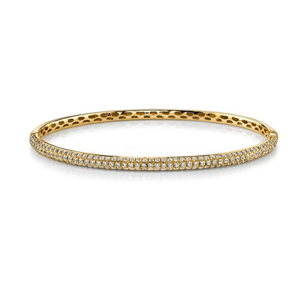 anita ko THREE ROW DIAMOND BANGLE