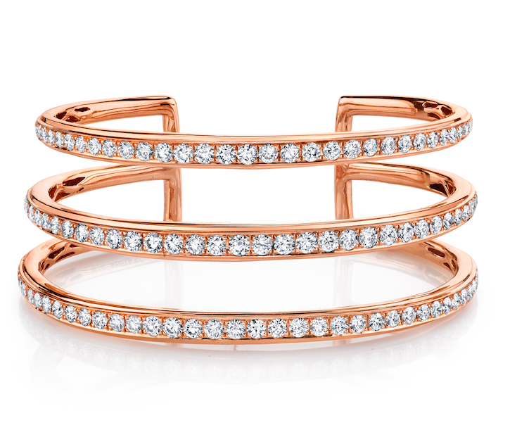 Anita Ko THREE ROW DIAMOND CUFF