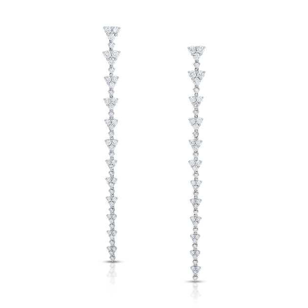 anita ko TRIANGLE ETERNITY DIAMOND DROP EARRINGS