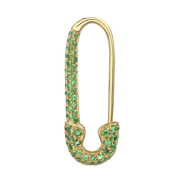 anita ko TSAVORITE SAFETY PIN EARRING