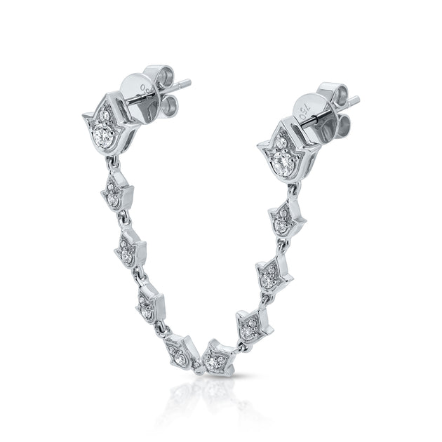 Anita Ko TULIP DOUBLE PIERCING LOOP EARRING