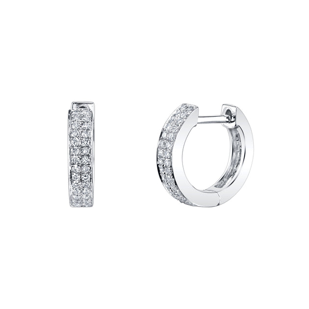 Anita Ko TWO ROW DIAMOND HUGGIES