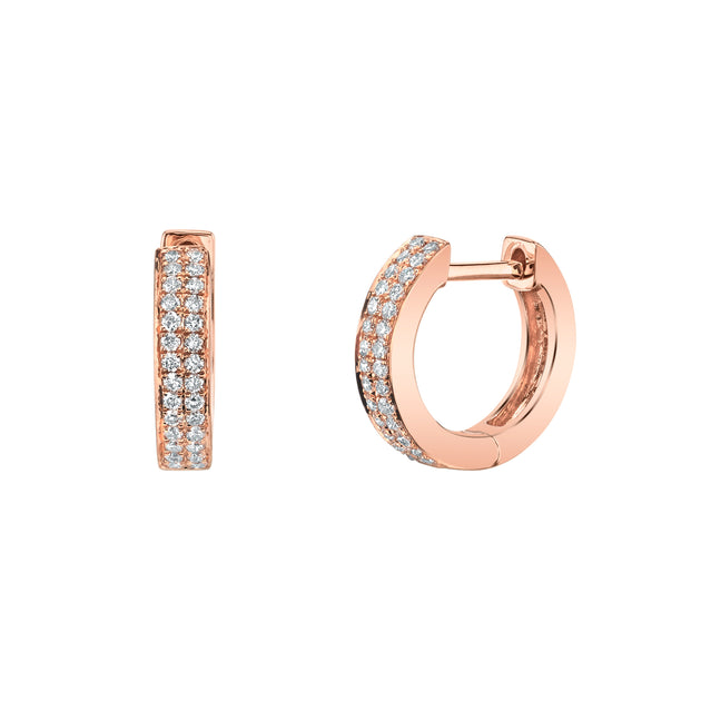 Anita Ko TWO ROW DIAMOND HUGGIES