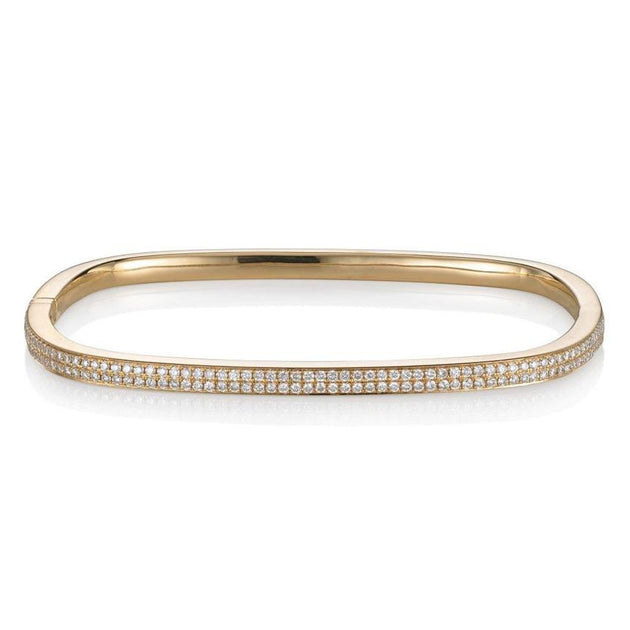 Anita Ko TWO ROW DIAMOND SQUARE BANGLE