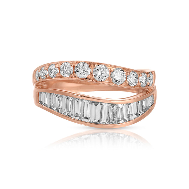 Anita Ko TWO ROW WAVE DIAMOND RING