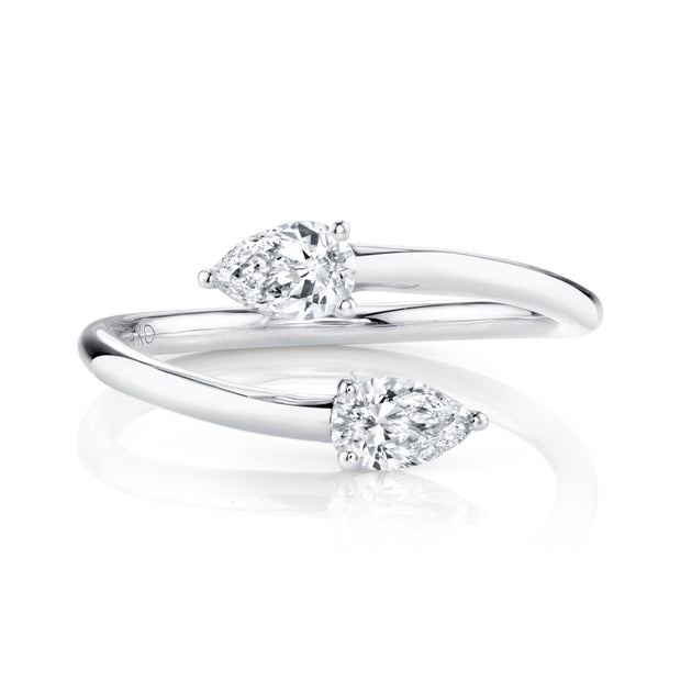 Anita Ko TWO STONE DIAMOND CLAW RING