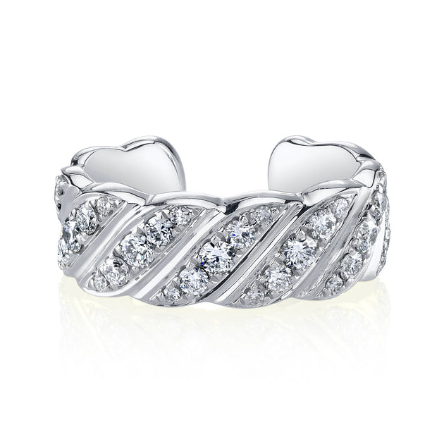 Anita Ko WIDE DIAMOND BRAID EAR CUFF