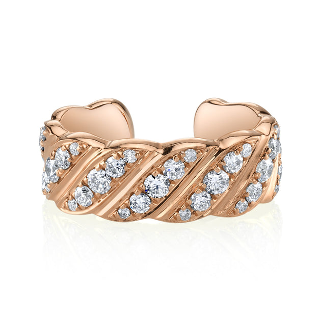 Anita Ko WIDE DIAMOND BRAID EAR CUFF