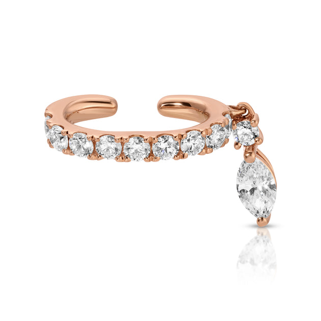 Anita Ko DELILAH EAR CUFF WITH MARQUISE DIAMOND DROP