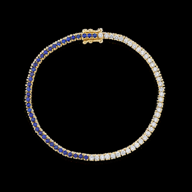 anita ko DIAMOND AND BLUE SAPPHIRE HEPBURN BRACELET