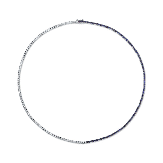 Anita Ko DIAMOND AND BLUE SAPPHIRE HEPBURN CHOKER 16