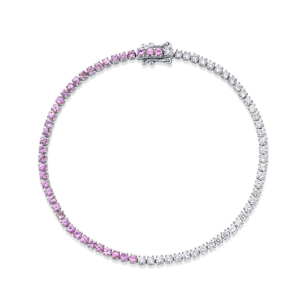 Anita Ko DIAMOND AND PINK SAPPHIRE HEPBURN BRACELET