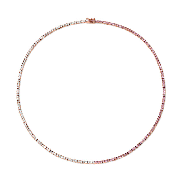 Anita Ko DIAMOND AND PINK SAPPHIRE HEPBURN CHOKER 16