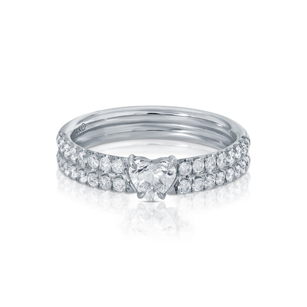 Anita Ko DIAMOND GIA RING WITH HEART DIAMOND CENTER