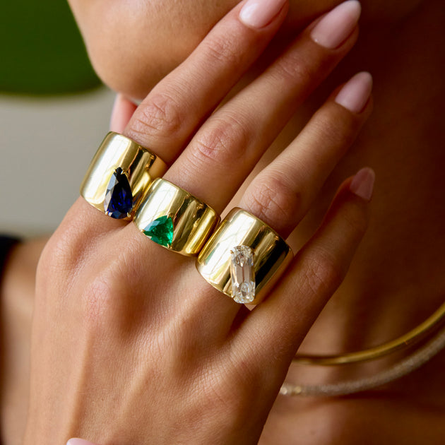 Anita Ko GALAXY RING WITH ELONGATED CUSHION CUT DIAMOND