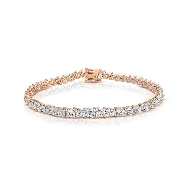 Anita Ko GRADUATED SIDEWAYS MARQUISE DIAMOND BRACELET