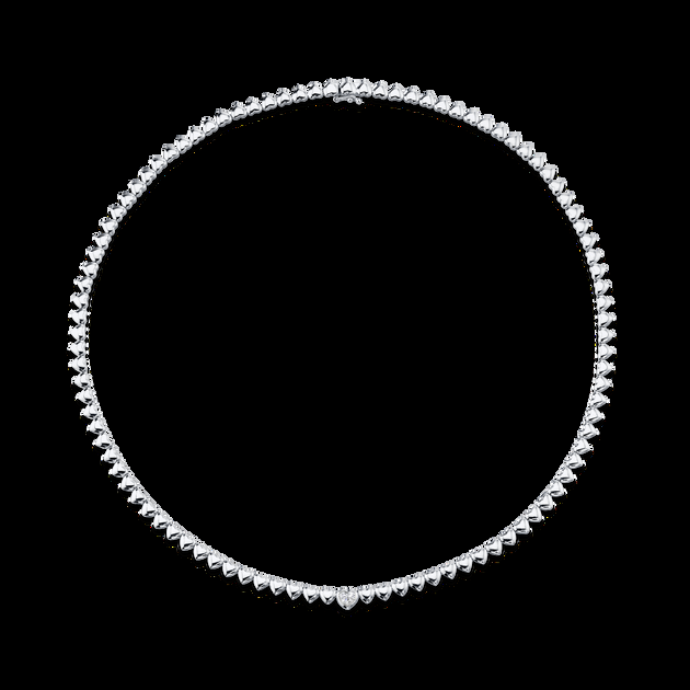 Anita Ko HEART WITH BEZELED DIAMOND CENTER NECKLACE