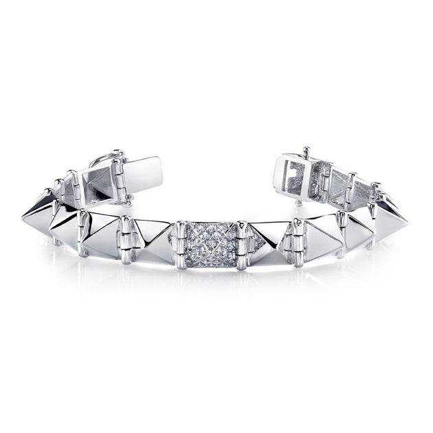 Anita Ko LARGE SPIKE BRACELET WITH ONE DIAMOND SPIKE
