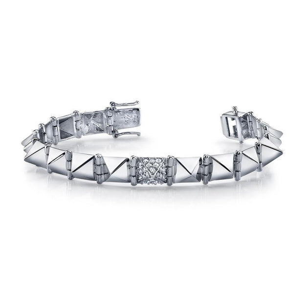 Anita Ko MEDIUM SPIKE BRACELET WITH ONE DIAMOND SPIKE